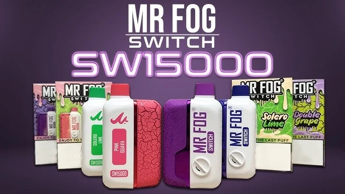 The Grape Ice Mr Fog Switch SW15000 is a premium disposable vape device crafted for enthusiasts who enjoy a classic fruity flavor with a refreshing twist.