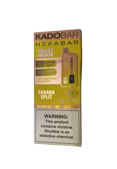 Banana Split Hexa X Kado Bar 20000 Puffs